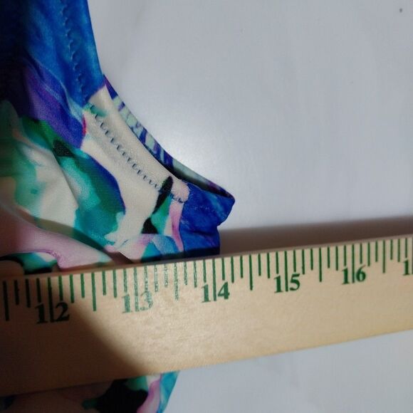 Gottex Women’s One Piece Swimsuit Sz 8 Colorful Floral Padded Bathing Suit Boho - Picture 2 of 9